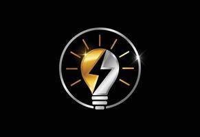 Strom-Logo-Vorlage Blitz-Zeichen-Symbol. vektor