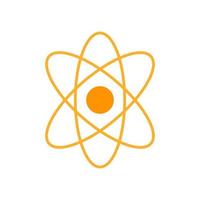 atom ikon vektor, atom symboler isolerade illustration vektor