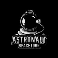 astronaut sport logo illustrationsvektor vektor