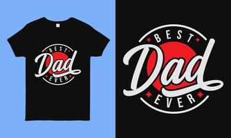 bästa pappan någonsin. fars dag hälsning. modern typografi cirkulär designmall för klistermärke, affisch, banner, presentkort, t-shirt, tryck, etikett, märke. retro vintage stil. vektor