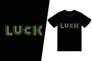 lycka t-shirt design vektor