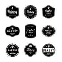 bäckerei vintage abzeichen und etiketten vektor