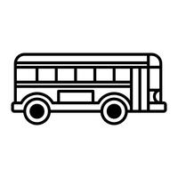 City Bus Transit Vehicle vektorikonen vektor