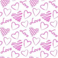 romantiskt hjärtmönster för designprojekt, bakgrund, tapeter, omslagspapper, textil vektor