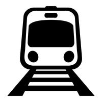 U-Bahn Light Rail Car Vektor Icon