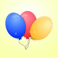 ballong prydnad hälsning dagen av lycka, födelsedag, överraskning, romantik, romantisk vektor