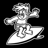 Surfer vektor