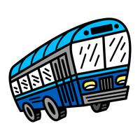 Stadtbus Transit Fahrzeug Vektor Icon