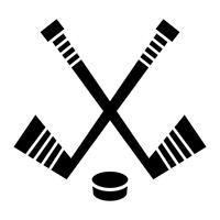Hockeyschläger &amp; Puck-Vektor-designHockeyschläger &amp; Puck-Vektor-design vektor