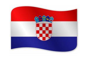 Kroatien land flagga vektor design