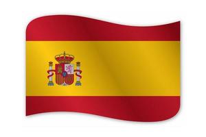 Vektordesign der spanischen Landesflagge vektor