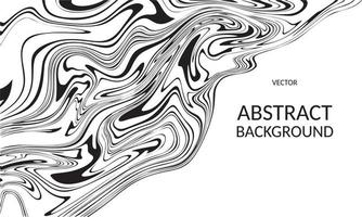 Vektor abstrakte Marmortextur flüssige Kunst Zebraeffekt schwarz-weiße Farbe