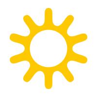Sun-Symbol vektor