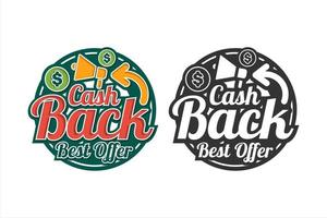 Cashback bestes Angebot Premium-Design vektor