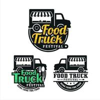 food truck festival design logo collection.eps vektor