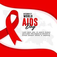 Welt-Aids-Tag flacher Designhintergrund vektor