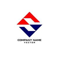 geometrisk s brev logotyp design vektor