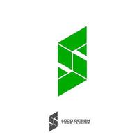 geometrische s-symbol-logo-vorlage vektor