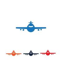 uppsättning flygplans logotyp vektor