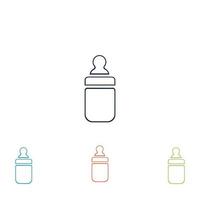 Babyflaschen-Logo vektor