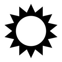 Sun-Symbol vektor