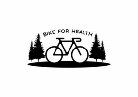cykel för hälsa linjekonst illustration vektor