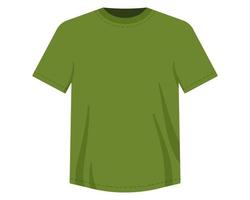 grön stickad t-shirt, militäruniform. vektor