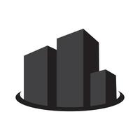 schwarz modern Wolkenkratzer Logo Symbol Symbol Vektorgrafik Design Illustration Idee kreativ vektor