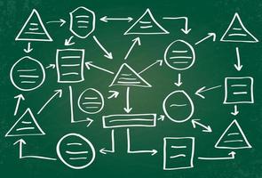 handgezeichnetes Schema. vektor