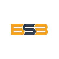Buchstaben bsb Logo Symbol und Vektor
