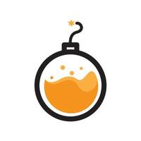 Boom mit orangefarbener abstrakter Logo-Vektor-Icon-Design-Illustration vektor