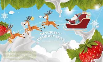 Weihnachtsbanner. Weihnachtsdesign-Hintergrund. horizontales weihnachtsplakat, grußkarte, header, website vektor