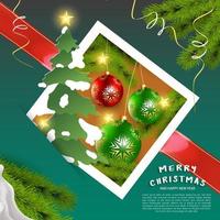 Weihnachtsbanner. Weihnachtsdesign-Hintergrund. Weihnachtsposter, Grußkarte. vektor