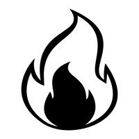 Flamme Vektor Icon