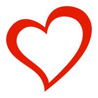 Hjärta Romantisk Kärlek grafisk vektor