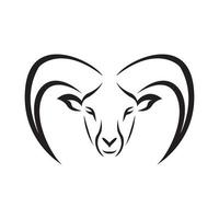 Gesicht Ziege Pygmäen Logo Symbol Symbol Vektorgrafik Design Illustration Idee kreativ vektor