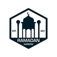 Ramadan-Logo, muslimischer Logo-Vektor vektor