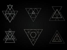 geometrische Symbole, Zeichen, Etiketten, vektor