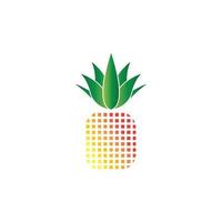 ananas logotyp vektor illustration bakgrund