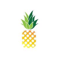 Ananas-Logo-Vektor-Illustration-Hintergrund vektor