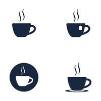 Kaffeetasse Logo Vorlage Vektor Icon Design