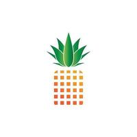 ananas logotyp vektor illustration bakgrund