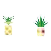 Ananas-Logo-Vektor-Illustration-Hintergrund vektor