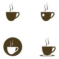 Kaffeetasse Logo Vorlage Vektor Icon Design