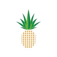 Ananas-Logo-Vektor-Illustration-Hintergrund vektor