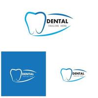 Dental Logo Vorlage Vektor-Illustration Icon Design vektor