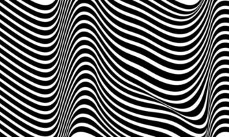 Aktienvektor abstrakte optische Täuschung Linien Hintergrund Schwarz-Weiß-Illusionen Konzeptdesign Teil 3 vektor