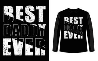 bästa pappa någonsin t-shirt design vektor