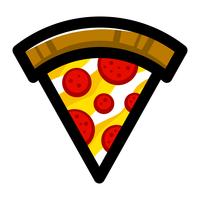 Pizza Slice Vektor Icon