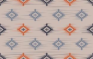 etnisk abstrakt ikatkonst. sömlösa mönster i tribal, folklig broderi och mexikansk stil. Aztekisk geometrisk konst prydnadstryck.design för matta, tapeter, kläder, omslag, tyg, omslag, textil vektor